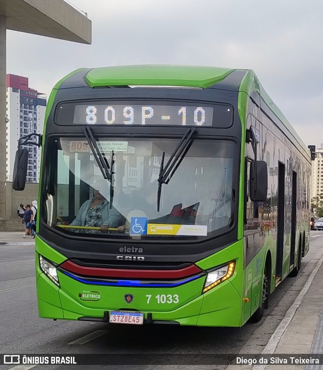 Viação Campo Belo 7 1033 na cidade de São Paulo, São Paulo, Brasil, por Diego da Silva Teixeira. Número da foto: #13278238.