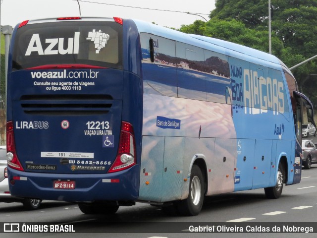 Lirabus 12213 na cidade de São Paulo, São Paulo, Brasil, por Gabriel Oliveira Caldas da Nobrega. Número da foto: #13277235.