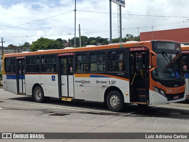 Itamaracá Transportes 1.597 na cidade de Paulista, Pernambuco, Brasil, por Luiz Adriano Carlos. Número da foto: #13277744.
