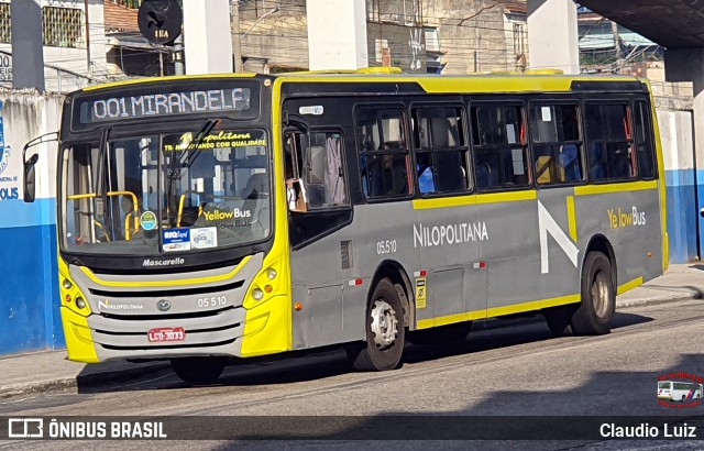 Viação Nilopolitana 05.510 na cidade de Nilópolis, Rio de Janeiro, Brasil, por Claudio Luiz. Número da foto: #13279627.