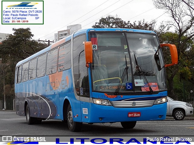 Litorânea Transportes Coletivos 5078 na cidade de São José dos Campos, São Paulo, Brasil, por Paulo Rafael Peixoto. Número da foto: #13280054.