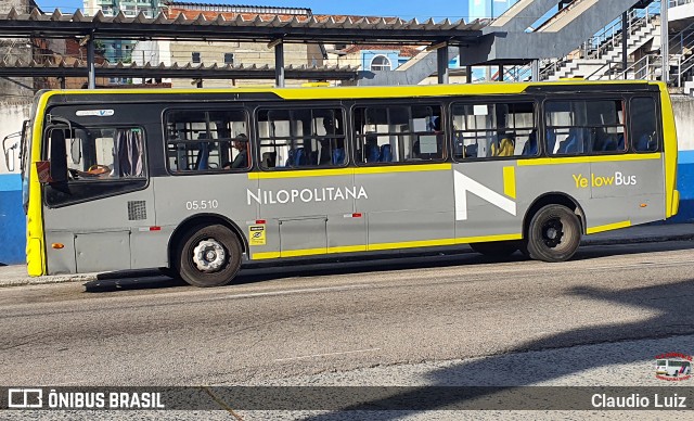 Viação Nilopolitana 05.510 na cidade de Nilópolis, Rio de Janeiro, Brasil, por Claudio Luiz. Número da foto: #13279631.