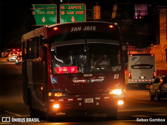 Tranportes San Gabriel de Aserrí 63 na cidade de San José, San José, Costa Rica, por Sebas Gamboa. Número da foto: #13279427.