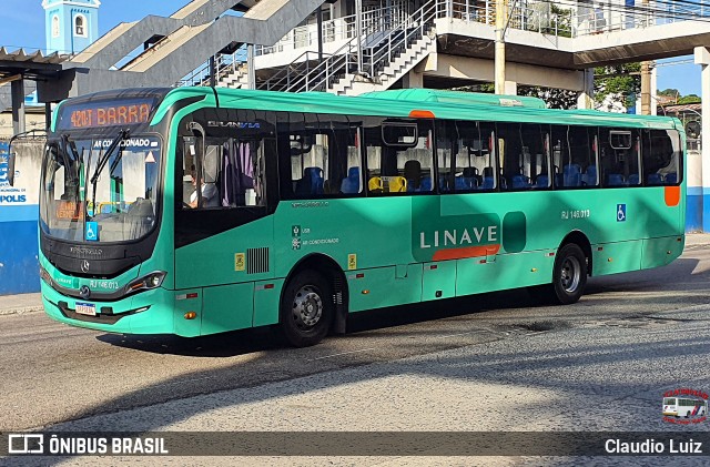 Linave Transportes RJ 146.013 na cidade de Nilópolis, Rio de Janeiro, Brasil, por Claudio Luiz. Número da foto: #13279688.