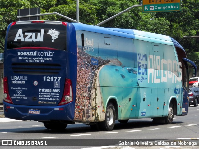 Lirabus 12177 na cidade de São Paulo, São Paulo, Brasil, por Gabriel Oliveira Caldas da Nobrega. Número da foto: #13277231.