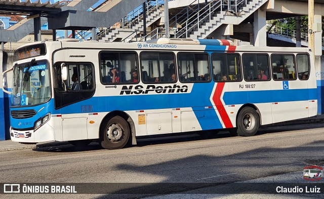 Viação Nossa Senhora da Penha RJ 188.127 na cidade de Nilópolis, Rio de Janeiro, Brasil, por Claudio Luiz. Número da foto: #13279638.