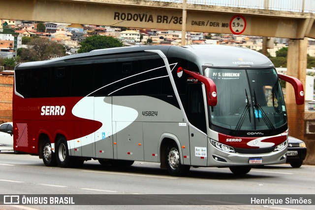 Viação Serro 45824 na cidade de Contagem, Minas Gerais, Brasil, por Henrique Simões. Número da foto: #13278582.
