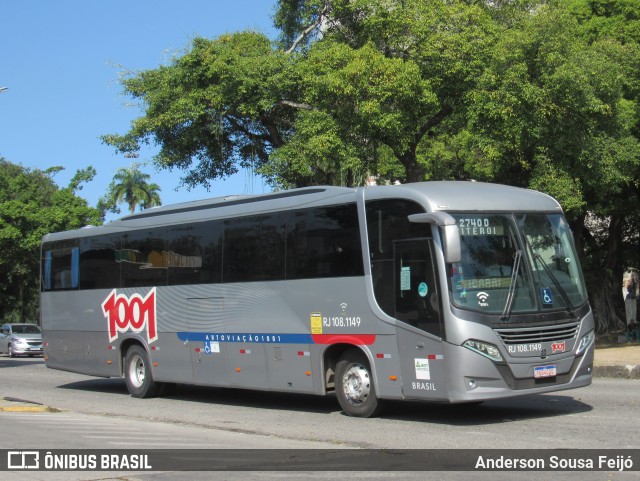 Auto Viação 1001 RJ 108.1149 na cidade de Rio de Janeiro, Rio de Janeiro, Brasil, por Anderson Sousa Feijó. Número da foto: #13277440.