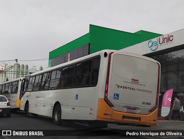 Pontual Sul Transporte e Turismo 23 003 na cidade de Botucatu, São Paulo, Brasil, por Pedro Henrique de Oliveira. Número da foto: #13279957.