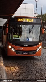 VCG - Viação Campos Gerais 1597 na cidade de Ponta Grossa, Paraná, Brasil, por BrunyBus Prado. Número da foto: #:id.