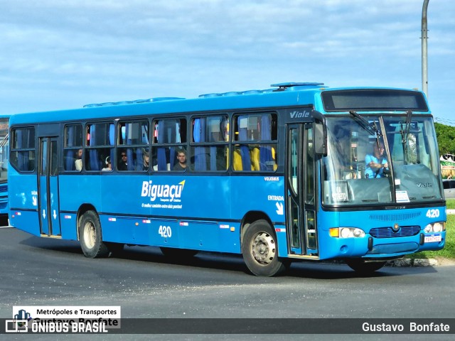 Biguaçu Transportes Coletivos Administração e Participação 420 na cidade de Florianópolis, Santa Catarina, Brasil, por Gustavo  Bonfate. Número da foto: #13282378.