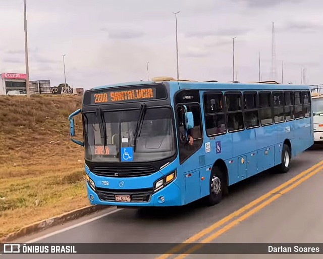 Taguatur - Taguatinga Transporte e Turismo 06759 na cidade de Águas Lindas de Goiás, Goiás, Brasil, por Darlan Soares. Número da foto: #13282461.