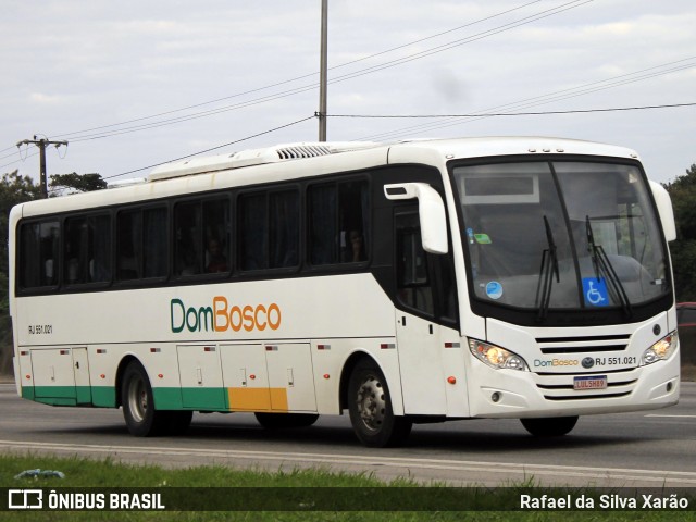 Dom Bosco Turismo e Transportes RJ 551.021 na cidade de Duque de Caxias, Rio de Janeiro, Brasil, por Rafael da Silva Xarão. Número da foto: #13281244.
