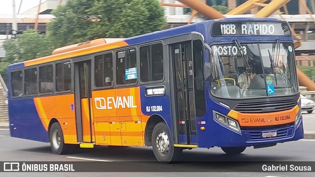 Evanil Transportes e Turismo RJ 132.084 na cidade de Rio de Janeiro, Rio de Janeiro, Brasil, por Gabriel Sousa. Número da foto: #13282097.