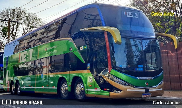 EBT - Expresso Biagini Transportes 8C31 na cidade de Caldas Novas, Goiás, Brasil, por Carlos Júnior. Número da foto: #13280849.