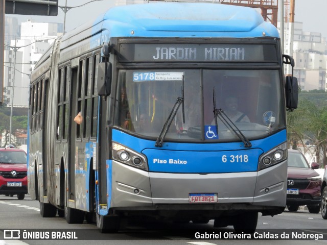 Viação Paratodos > São Jorge > Metropolitana São Paulo > Mobibrasil 6 3118 na cidade de São Paulo, São Paulo, Brasil, por Gabriel Oliveira Caldas da Nobrega. Número da foto: #13281175.