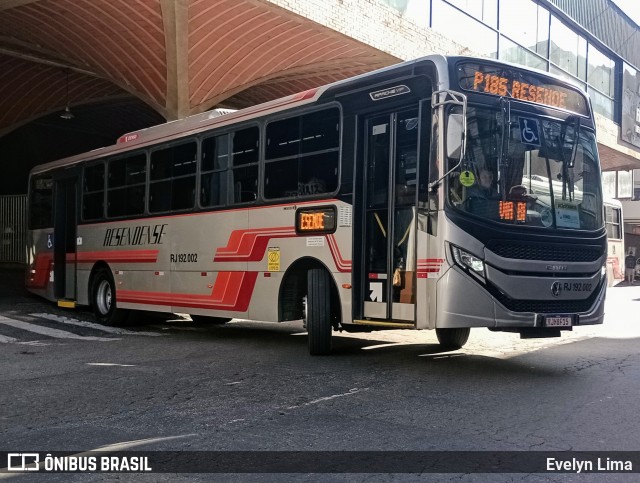 Viação Resendense RJ 192.002 na cidade de Barra Mansa, Rio de Janeiro, Brasil, por Evelyn Lima. Número da foto: #13282879.