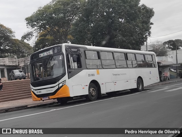 Pontual Sul Transporte e Turismo 23 003 na cidade de Botucatu, São Paulo, Brasil, por Pedro Henrique de Oliveira. Número da foto: #13282161.