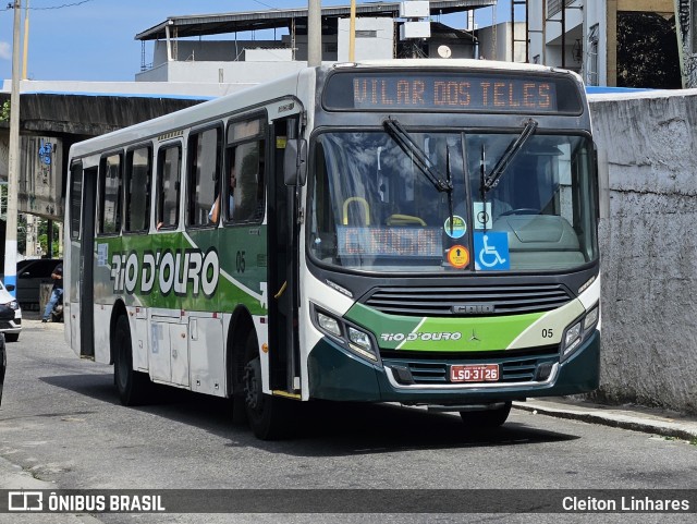 Rio D´Ouro Transportes Coletivos 05 na cidade de São João de Meriti, Rio de Janeiro, Brasil, por Cleiton Linhares. Número da foto: #13280311.