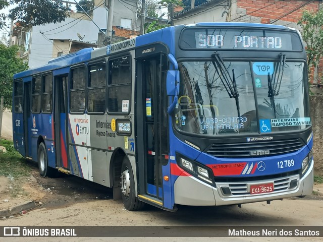 Auto Viação Bragança Metropolitana > Viação Raposo Tavares 12.789 na cidade de Cotia, São Paulo, Brasil, por Matheus Neri dos Santos. Número da foto: #13280426.