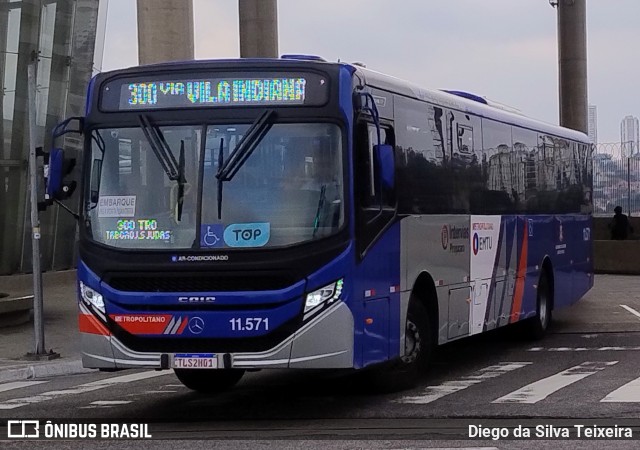 Viação Pirajuçara 11.571 na cidade de São Paulo, São Paulo, Brasil, por Diego da Silva Teixeira. Número da foto: #13281267.