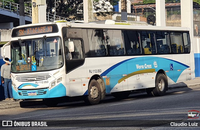 Auto Viação Vera Cruz - Belford Roxo RJ 112.053 na cidade de Nilópolis, Rio de Janeiro, Brasil, por Claudio Luiz. Número da foto: #13283028.