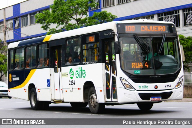 Viação Elite 2354 na cidade de Volta Redonda, Rio de Janeiro, Brasil, por Paulo Henrique Pereira Borges. Número da foto: #13282808.