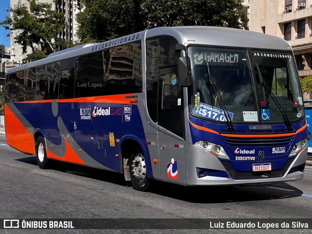 Viação Ideal B28702 na cidade de Rio de Janeiro, Rio de Janeiro, Brasil, por Luiz Eduardo Lopes da Silva. Número da foto: #13281626.