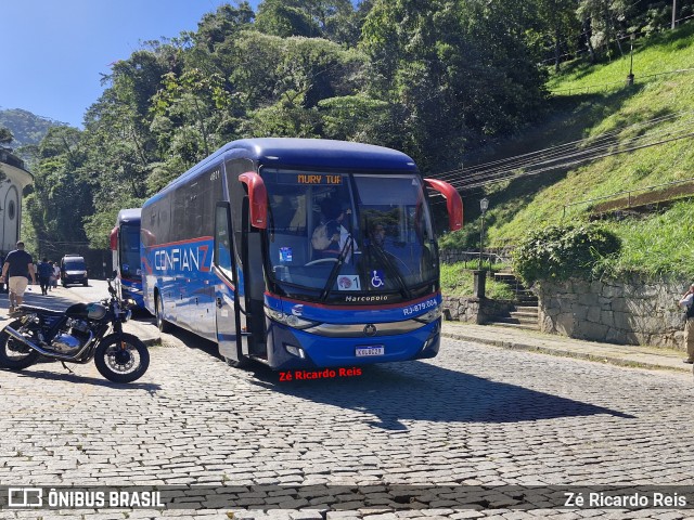 Confianza Transportes RJ 879-004 na cidade de Petrópolis, Rio de Janeiro, Brasil, por Zé Ricardo Reis. Número da foto: #13281337.