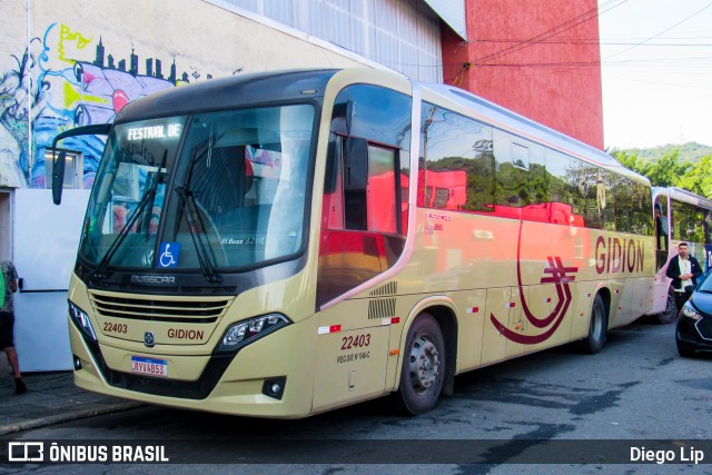 Gidion Transporte e Turismo 22403 na cidade de Joinville, Santa Catarina, Brasil, por Diego Lip. Número da foto: #13283225.