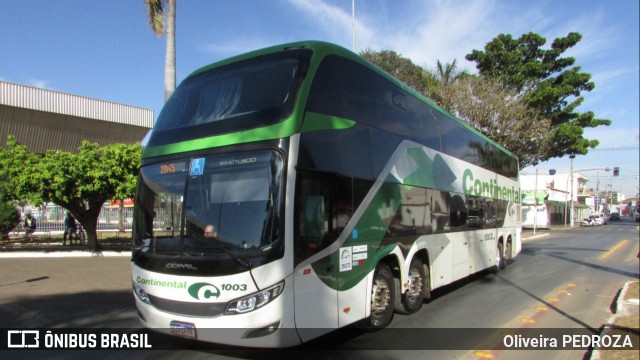 Viação Continental de Transportes 1003 na cidade de Patos de Minas, Minas Gerais, Brasil, por Oliveira PEDROZA. Número da foto: #13282296.