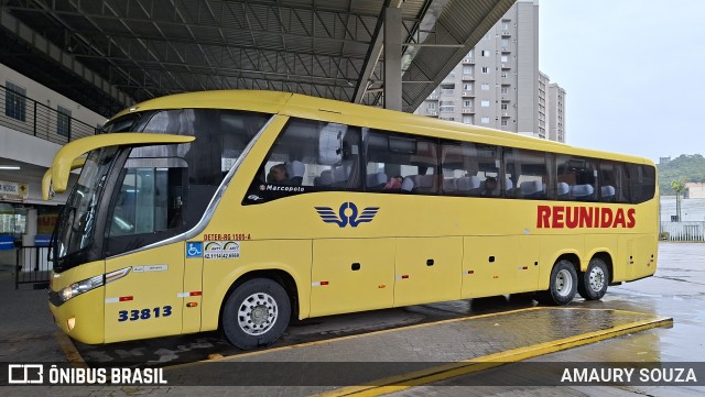 Reunidas Transportes Coletivos 33813 na cidade de Itapema, Santa Catarina, Brasil, por AMAURY SOUZA. Número da foto: #13280214.
