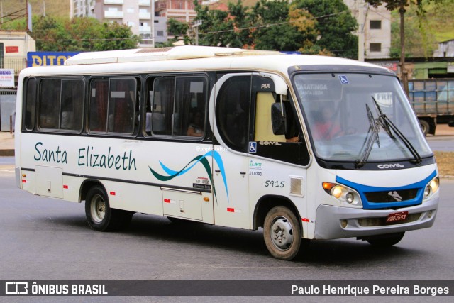 Viação Santa Elizabeth 5915 na cidade de Caratinga, Minas Gerais, Brasil, por Paulo Henrique Pereira Borges. Número da foto: #13282778.