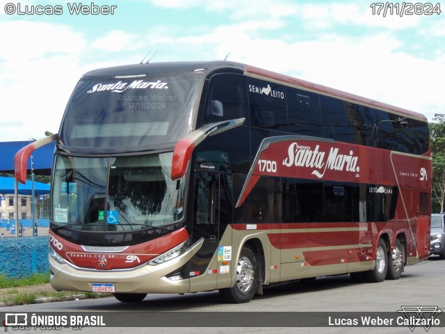 Santa Maria Fretamento e Turismo > Transportes Santa Maria(SP) 1700 na cidade de São Paulo, São Paulo, Brasil, por Lucas Weber Calizario. Número da foto: #13281956.