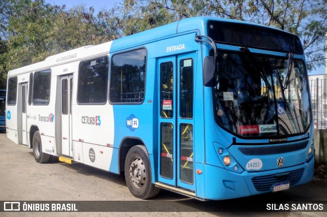 Serramar Transporte Coletivo 14257 na cidade de Serra, Espírito Santo, Brasil, por SILAS SANTOS. Número da foto: #13280541.