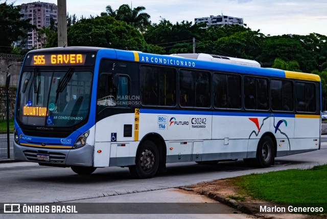 Transportes Futuro C30242 na cidade de Rio de Janeiro, Rio de Janeiro, Brasil, por Marlon Generoso. Número da foto: #13283560.