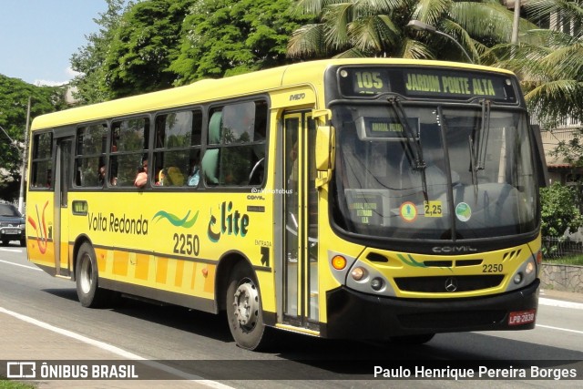 Viação Elite 2250 na cidade de Volta Redonda, Rio de Janeiro, Brasil, por Paulo Henrique Pereira Borges. Número da foto: #13282800.