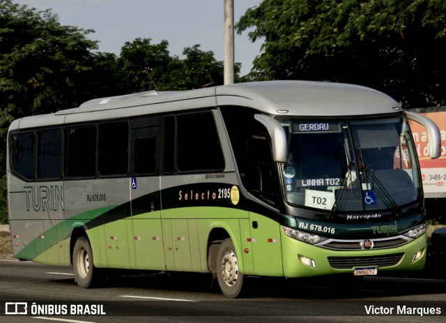 Turin Transportes RJ 678.016 na cidade de Rio de Janeiro, Rio de Janeiro, Brasil, por Victor Marques. Número da foto: #13283555.