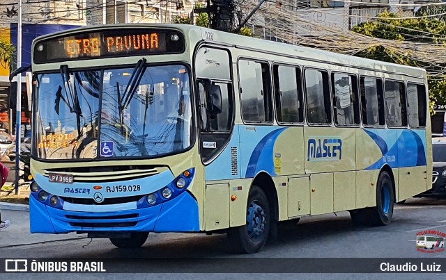 Master Transportes Coletivos de Passageiros RJ 159.028 na cidade de Nilópolis, Rio de Janeiro, Brasil, por Claudio Luiz. Número da foto: #13283191.