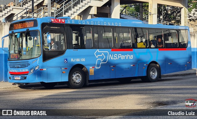 Viação Nossa Senhora da Penha RJ 188.100 na cidade de Nilópolis, Rio de Janeiro, Brasil, por Claudio Luiz. Número da foto: #13283103.