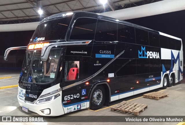 Empresa de Ônibus Nossa Senhora da Penha 65240 na cidade de Marília, São Paulo, Brasil, por Vinicius de Oliveira Munhoz. Número da foto: #13280466.