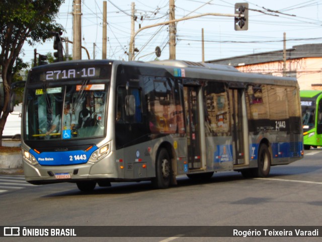 Sambaíba Transportes Urbanos 2 1443 na cidade de São Paulo, São Paulo, Brasil, por Rogério Teixeira Varadi. Número da foto: #13281833.