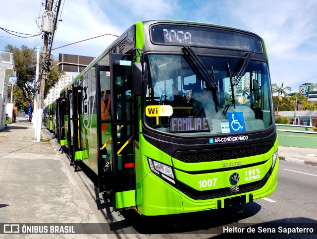 Viação Osasco 1007 na cidade de Osasco, São Paulo, Brasil, por Heitor de Sena Sapaterro. Número da foto: #13281722.