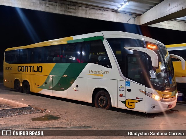 Empresa Gontijo de Transportes 18200 na cidade de Aracaju, Sergipe, Brasil, por Gladyston Santana Correia. Número da foto: #13281445.
