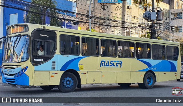 Master Transportes Coletivos de Passageiros RJ 159.028 na cidade de Nilópolis, Rio de Janeiro, Brasil, por Claudio Luiz. Número da foto: #13283200.