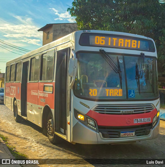 Maravilha Auto Ônibus ITB-06.02.058 na cidade de Itaboraí, Rio de Janeiro, Brasil, por Luis Davi. Número da foto: #13281340.