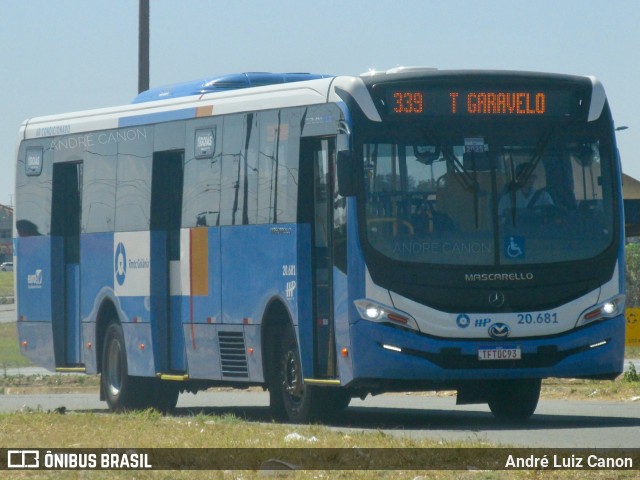 HP Transportes Coletivos 20.681 na cidade de Goiânia, Goiás, Brasil, por André Luiz Canon. Número da foto: #13282087.