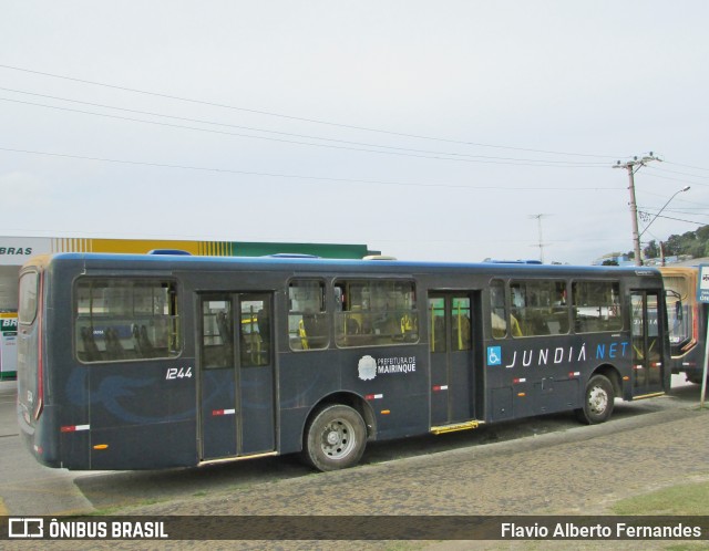 Jundiá Transportadora Turistica 1244 na cidade de Mairinque, São Paulo, Brasil, por Flavio Alberto Fernandes. Número da foto: #13281677.