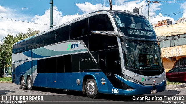ETN - Enlaces Terrestres Nacionales 8186 na cidade de Gustavo A. Madero, Ciudad de México, México, por Omar Ramírez Thor2102. Número da foto: #13281995.