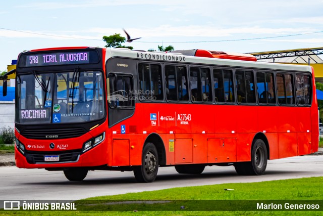 Transportes Vila Isabel A27643 na cidade de Rio de Janeiro, Rio de Janeiro, Brasil, por Marlon Generoso. Número da foto: #13283265.
